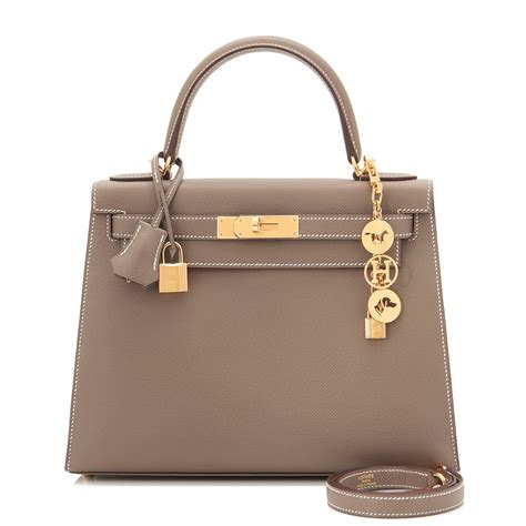 hermes kelly 28 bag sellier etoupe new gold|hermes kelly 28cm for sale.